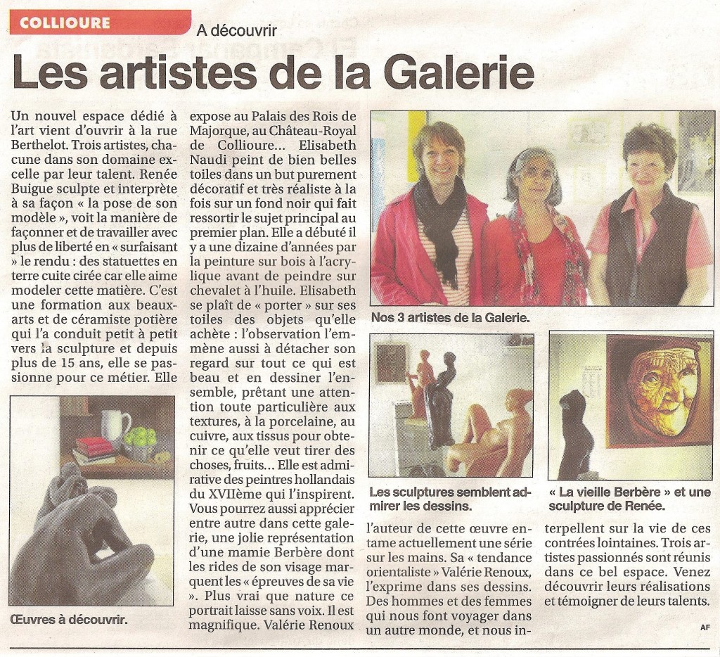 Article petit journal (Collioure)